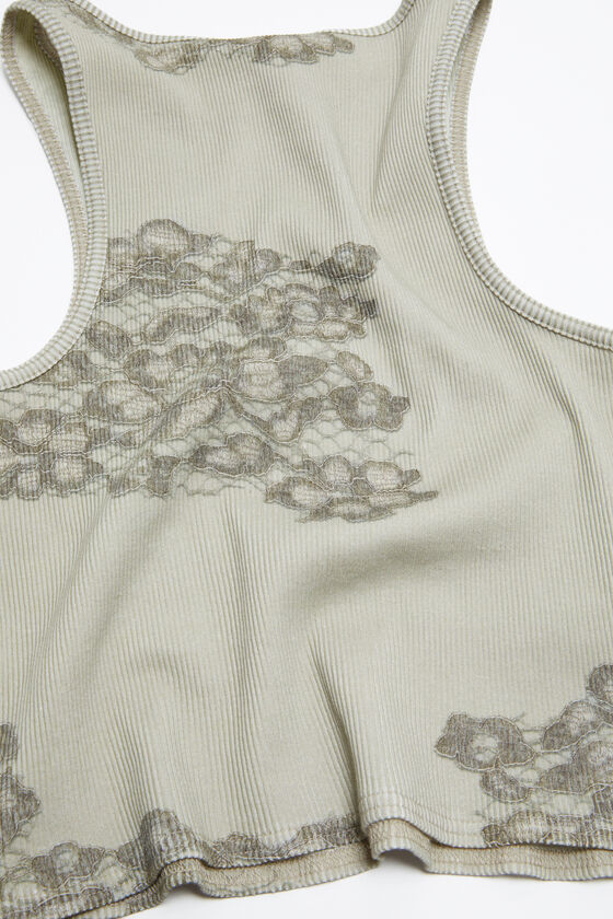 (image for) Unique Advantage Printed lace tank top